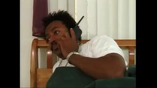 Pretu Sexy muhé ku e kabei kòrá i grandi ta duna BJ, abou, optené su tonto yen di bola preto ta aden